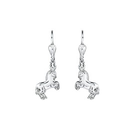 Amor Earrings for girls made of 925 sterling silver, comes in jewellery gift box, Sterling Silver, No Gemstone