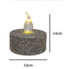 ONEIHOMM Silver Flameless Tealight Candles with Timer,Glitter Battery Operated Tea