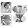 Pour Over Coffee Dripper, Stainless Steel Double Layer Coffee Filter