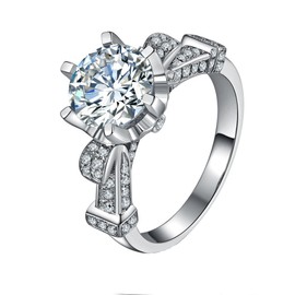 Genuine Silver 925 3 Carat Splendid Engagement Ring Lord Design NSCD Simulate Diamond Women Jewelry (8)