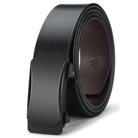 Oyifan Mens Belt, Ratchet Belt Dress with 1 3/8" Genuine Leather, Jeans Belt with slide Click Buckle Belt for Men