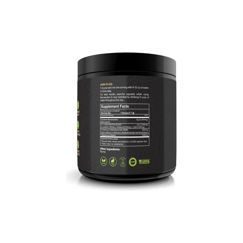 Creatina Micronizada Nutrigenius Micronized Creatine Monohydrate 5000mg BCAA 211 HMB