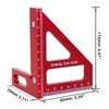 3D Multi Angle Measuring Ruler, Aluminum Alloy 45 90 Degree