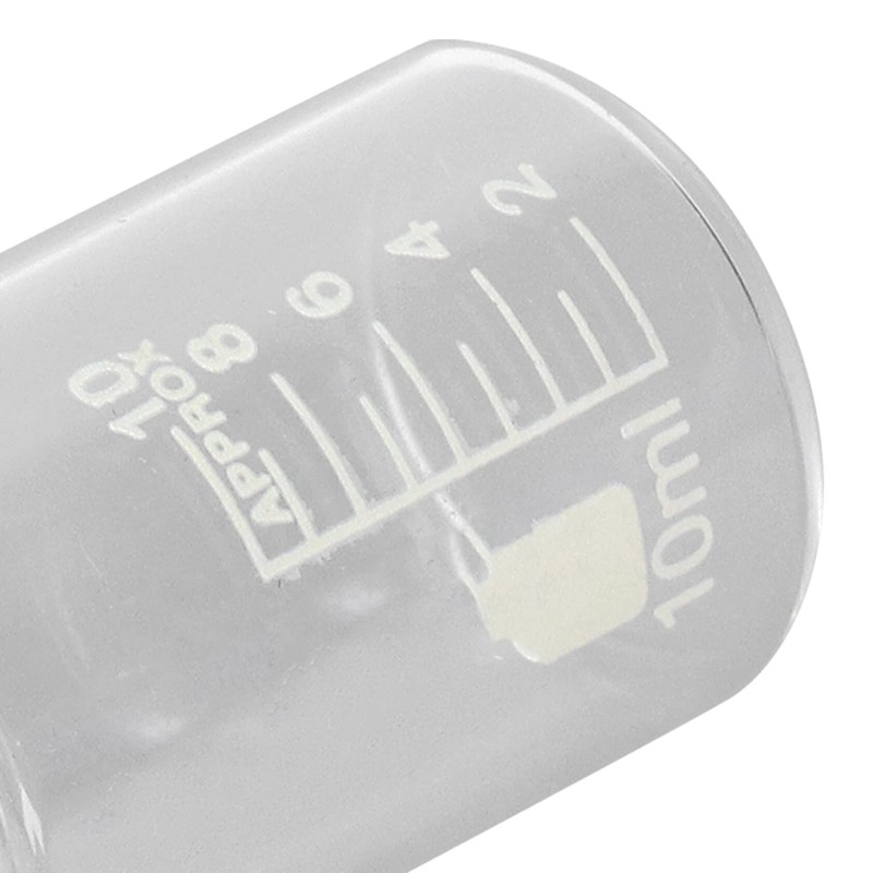Eujgoov Beaker Borosilicate Glass Beaker for Laboratory Cylindrical Beaker Educational