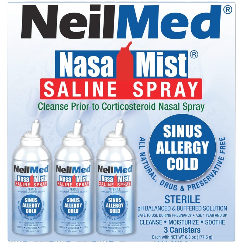 NeilMed NasaMist Isotonic Saline Spray. Soothe, Moisturize and Cleanse Using