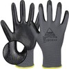 10 Pairs Rabbit Safety Superflex Grip Nitrile Work Gloves, Non-Slip