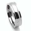 DoubleAccent 6MM Comfort Fit Titanium Wedding Band High Polish Domed