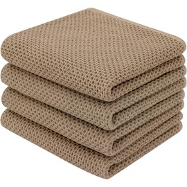 BW&HM Tea Towels Cotton Tea Towels Kitchen Towels Kitchen Towels Dish Towels (Brown, 33 x 74 cm)