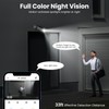 wansview 2.4Ghz WiFi Home Security Cameras Continuous Solar Power -