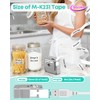 Anycolor M-K231 Label Tape 12mm 0.47'' White Compatible with Brother