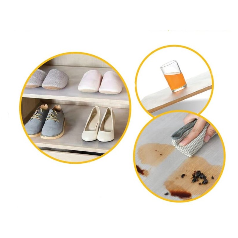 Jolie Max Clear Non-Slip Drawer Liner - 30x200cm, Easy-to-Cut, Waterproof