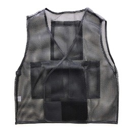 PAX-ASIAN #935 Cool MAX Unisex Heat Protection Cooling Mesh Vest, Cold Pack Storage Pockets, Front and Rear 4 Packs (Coolant Sold Separately), Black