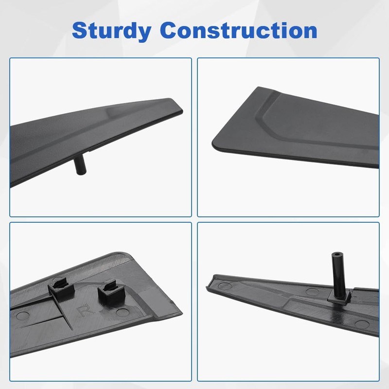 JDMON 2PCS Exterior Rear Left Right Door Panel Trim Molding