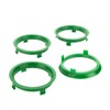 LST 4 x centring rings for alloy wheels, diameter 64.1