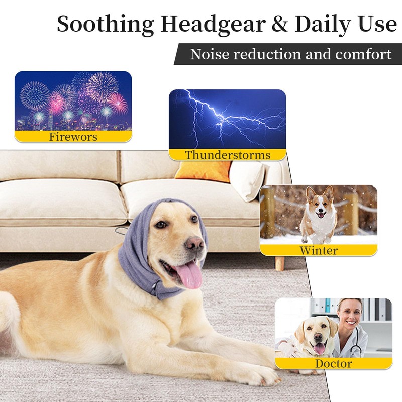 High-Elastic Polyester Dog Snood Ear Protectors, Comfortable and Breathable, Warm