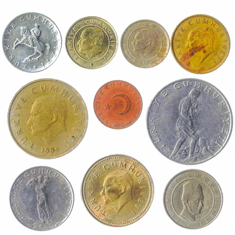 Turkey 10 Mixed Coins | Old Turkish Currency | Kurus