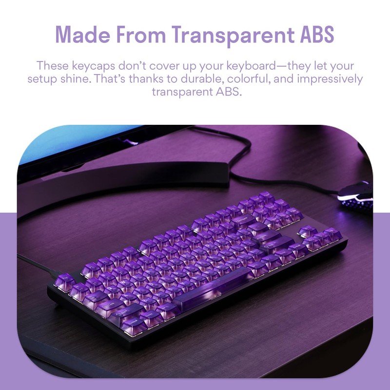 DROP + MiTo Keysterine Transparent ABS Keycap Set R2 -