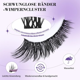 B&Q Pestañas Postizas B03 Extensiones de Pestañas DIY 144 Piezas B&q Lashes Suaves y Naturales 8-18MIX D Curl Naturales con Cinta Adhesiva Fina Negra Adecuado para Principiantes(Lash B03)