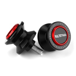 Mokiton Motorcycle M8 Swingarm Spools Slider Compatible With Ducati Multistrada V4 V4S 950 950S 1200 1200S 1260 1260S | Swing Arm Stand Screws Bobbins Accessories (black-1)