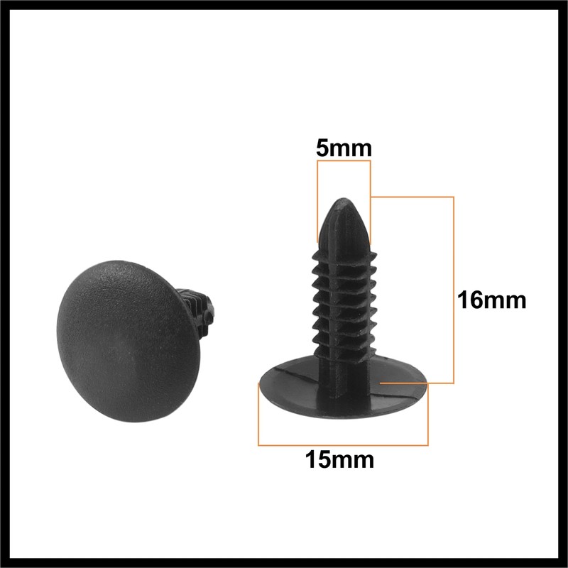 Hihaha 30pcs 5mm Hole Pickup Trim Boot Plastic Rivet Ratainer