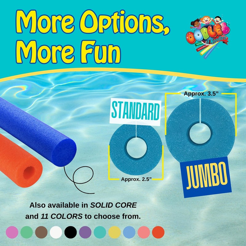 Oodles of Noodles Clamp-On Standard Size Foam Noodles - 12