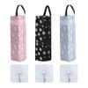 HLIWS 3 Pcs Hanging Plastic Garbage Bags with 3 Hooks,Grocery