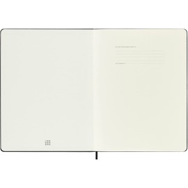Moleskine Classic Notebook, Hard Cover, XL (7.5" x 9.5") Ruled/Lined, Black, 192 Pages