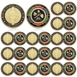 Nosiny 20 Pcs Armor of God Coins Metal Christian Challenge Coins for Religious Prayer Collector Christian Church School Party Commemorative Gifts(Classic)
