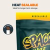 Space Haze - 100 x Aluminium Foil lined Mylar bags,