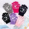 QKURT 6 Pairs Kids Knit Gloves, Thermal Children Gloves Winter