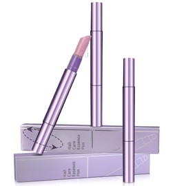 Plman 3-in-1 Cuticle Oil Pen, Cuticle Pusher Nail Oil Pen with Rotating Design, Nail Care Pen, Nail Buffer Pen for Hangnails, Dry and Damaged Nails, Moisturize Strengthen Daily Nails Care (3PCS)