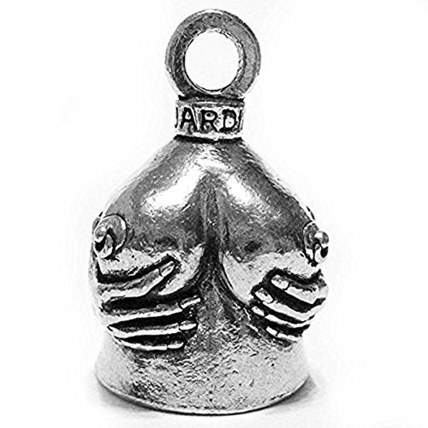 Guardian Bell "Handful Good Luck Bells w/Keyring & Black Velvet Gift Bag | Motorcycle Bell | Good Luck Gift to Friends/Family | Lead-Free Pewter Bike Bell | Made in the USA