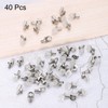 HARFINGTON 40pcs Shelf Support Peg 5mm(1/5 Inch) Zinc Alloy Adjustable