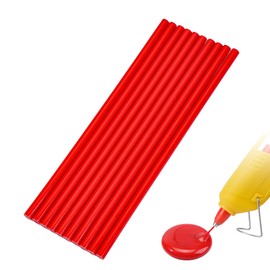 WWYICHEN 10 Pieces Mini Hot Glue Gun Sticks 7mm x 200mm Hot Melt Glue Sticks for DIY Art Craft, Red