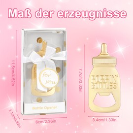 Pack of 12 Baby Bottle Shape Party Favours, Cute Baby Bottle Opener, Baby Shower Party Favour Opener, Poppin Bottle Opener, Party Favours, Christening, Baby Shower, Christening, Guest Gift, Birthday