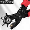 AIMALL Multi-Size Revolving Leather Belt Hole Punch Puncher Plier Craft