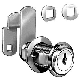 Disc Tumbler Cam Lock, Nickel, Key C415A