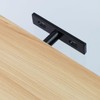 Antrader Black Floating Shelf Bracket,4Pcs 2 Inch Hidden Shelf Brackets