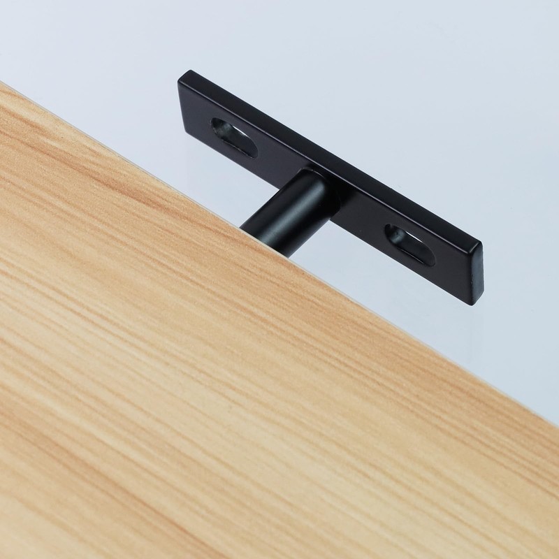 Antrader Black Floating Shelf Bracket,4Pcs 2 Inch Hidden Shelf Brackets