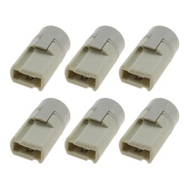 ECSiNG 6PCS G9 Lamp Holders Keyless Ceramic Halogen Socket with Back Cover for G9 Light Bulb Ceramic Lamp Bases Connector Socket Light Fitting Parts