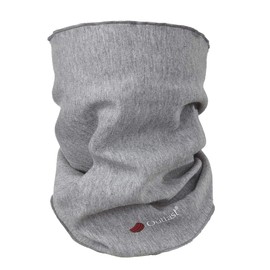 Little Angel Loop Scarf for Children, Tube Scarf for Children, Children's Loop Scarf, Tube Scarf Made of Cotton, Neck Warmer Functional Scarf, Outlast Cotton Jersey, gray