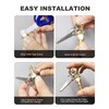 LUMITECO 2-Pack 1/4 Inch Female NPT Closed Ball Tire Inflator