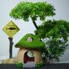 Esenthy Aquarium Artificial Plastic Plants Tank Decoration Set Shark Warning