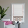 Sun Zero Marline Pink Ribbon Border 100% Total Blackout Cordless