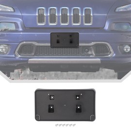 JeCar Front License Plate Bracket Frame Fit for Jeep Cherokee 2014-2018 License Plate Mount Holder