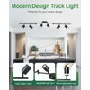 Fondiiz 6 Ways Track Lighting, Rotatable Heads Tracks Light, Track