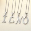 YL Initial Pendant Necklace for Women 925 Sterling Silver L