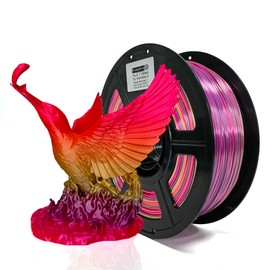 Stronghero3D PLA 3D Printer Filament 1.75mm,Candy S2 Silk Rainbow,Multi Color,Net Weight 1kg(2.2lbs)