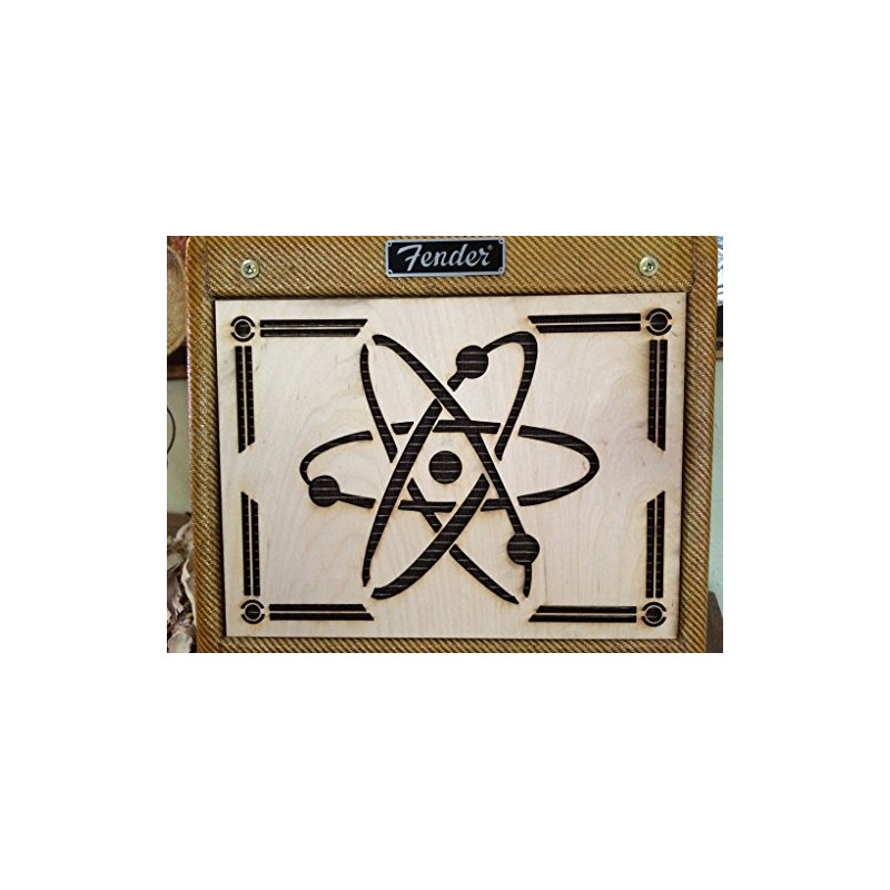 AmpFacade Art Deco Speaker wood guitar amplifier grill cover for