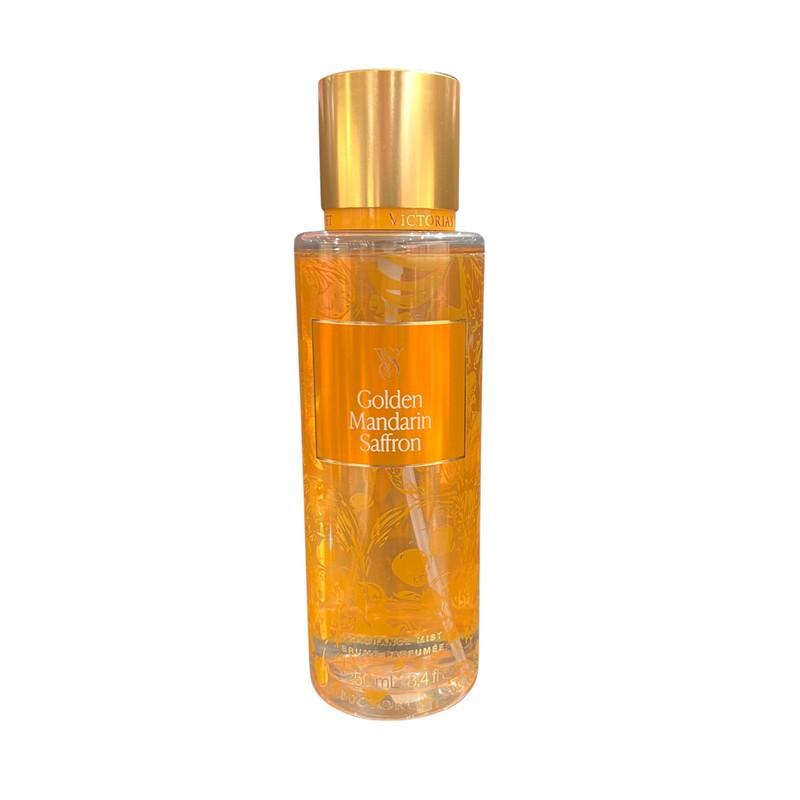 Victoria's Secret GOLDEN MANDARIN SAFFRON Fragrance Mist & Lotion 2-piece